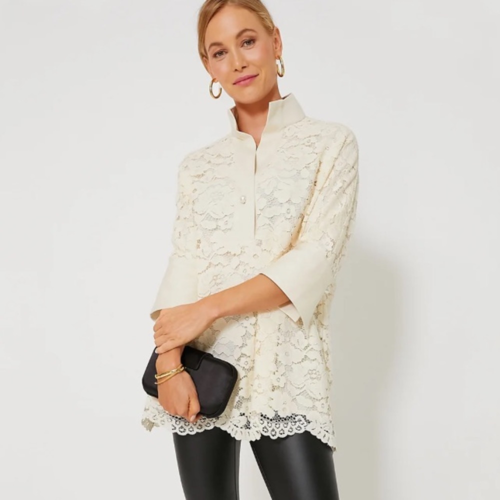 Tuckernuck Ivory Lace Willow Blouse